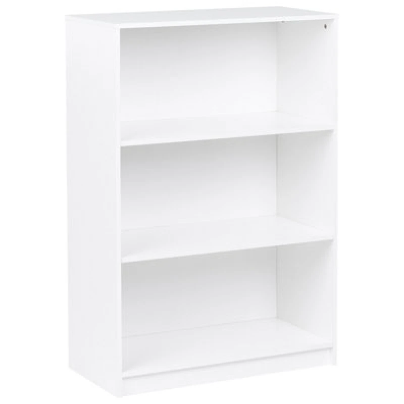 Image of Beliani 3 Tier Bookcase Zehna 117cm White