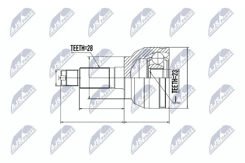 Image of NTY CV joint kit NTY NPZ-MZ-047