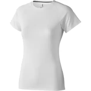 Elevate Womens/Ladies Niagara Short Sleeve T-Shirt (L) (White)