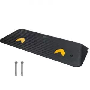 Image of VEVOR Upgraded Rubber Threshold Ramp, 1.5" Rise Wheelchair Ramp Doorway, Natural Curb Ramp Rated 33069 lbs Load Capacity, Non-Slip Textured Surface Ru