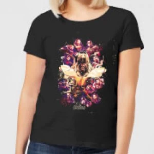 Image of Avengers Endgame Splatter Womens T-Shirt - Black