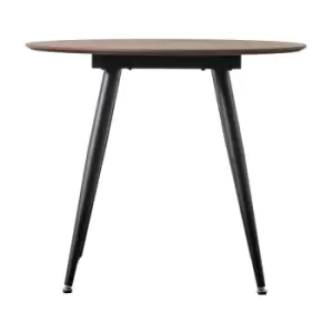 Image of Gallery Interiors Astley Round Dining Table in Walnut