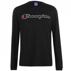 Image of Champion Long Sleeve Tee - Black
