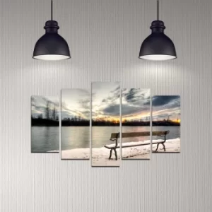 Image of 5DMDF-50 Multicolor Decorative MDF Painting (5 Pieces)