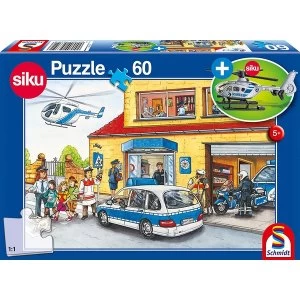 Image of Helicopter 60 Piece Jigsaw Puzzle With SIKU model