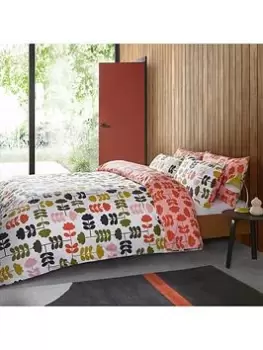 image of Orla Kiely Cut Stem 100% Cotton Duvet Cover Set