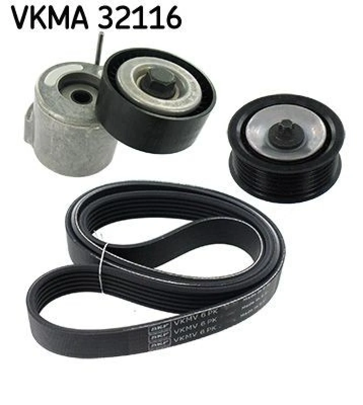 Image of SKF V-Ribbed Belt Set SKF VKMA 32116