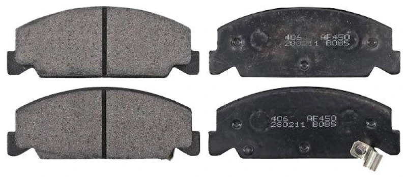 Image of A.B.S. 36669 Brake pad set with acoustic wear warning Brake Pad Set,disc brake (402)