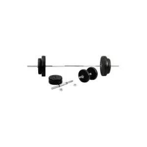 image of V-fit 50kg Barbell and Dumbbell Set