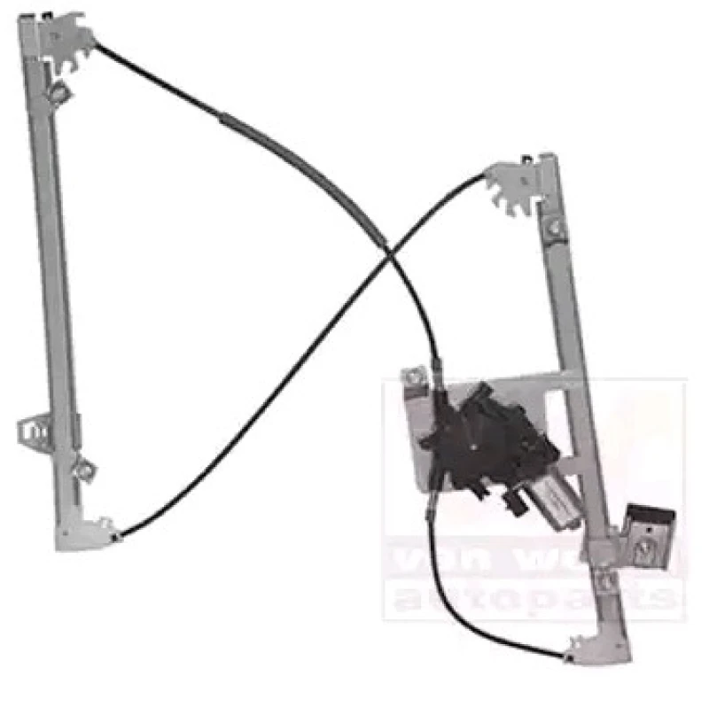 Image of VAN WEZEL 4034269 Window regulator Left Front, Operating Mode: Electric, with electric motor Window Winder (1561)