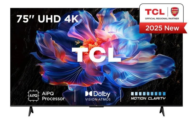 Image of TCL 75" 75V6C-UK Smart 4K Ultra HD HDR LED TV