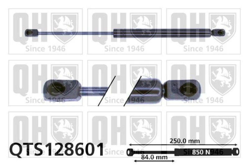 Image of QUINTON HAZELL Bonnet strut QUINTON HAZELL QTS128601