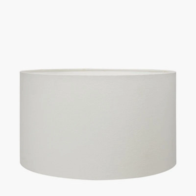 Image of Pacific Lifestyle 30Cm White Handloom Cylinder Table Lampshade