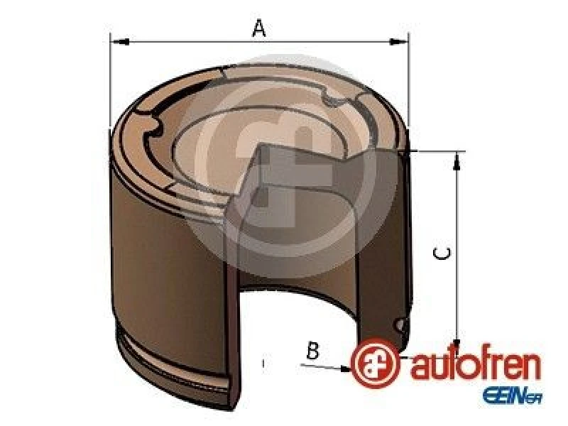 Image of AUTOFREN SEINSA Brake caliper piston AUTOFREN SEINSA D025809