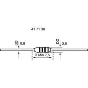 Image of Metal film resistor 0.33 Axial lead 0207 0.6 W 5