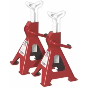 image of Sealey Axle Stands (Pair) 2 Tonne Capacity per Stand Ratchet Type VS2002