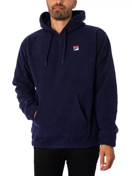 Image of Fila Finn Pullover Hoodie Navy XXL