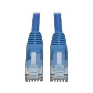 Image of Tripp Lite N201-001-BL Cat6 Gigabit Snagless Molded (UTP) Ethernet...