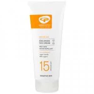 Image of Green People Sun Edelweiss Sun Lotion With Tan Accelerator SPF15 200ml