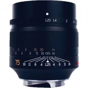 image of 7artisans Photoelectric 75mm f/1.25 Lens for Leica M Mount - Black