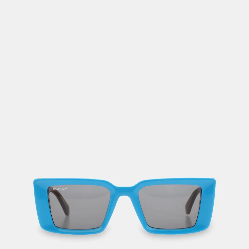 Image of Off White Savannah Sun Square Sunglasses Blue Dark Grey unisex One Size