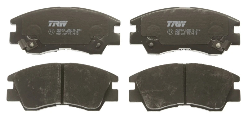 Image of TRW GDB729 Brake pad set with acoustic wear warning Brake Pad Set,disc brake (402)