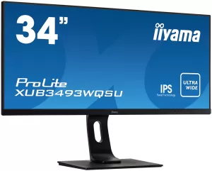 image of iiyama ProLite 34" XUB3493WQSU Quad HD IPS Ultra Wide LED Monitor