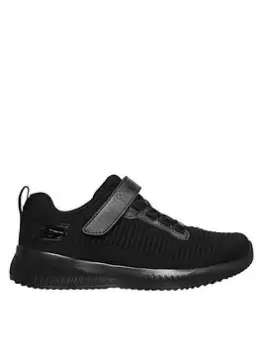 Image of Skechers Sport Squard Charm League, Black, Size 10.5 Younger