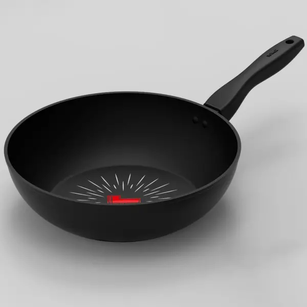 image of Tower Smart Start Forged 28cm Non-Stick Wok Black