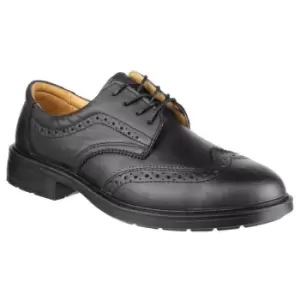 Image of Amblers Safety FS44 Mens Safety Brogue Shoes (8 UK) (Black)
