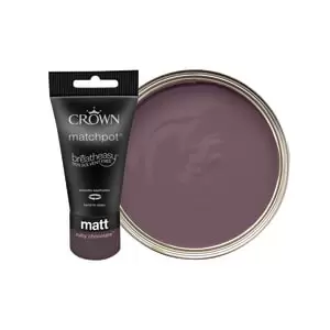 image of Crown Matt Emulsion Paint - Ruby Chocolate Tester Pot - 40ml