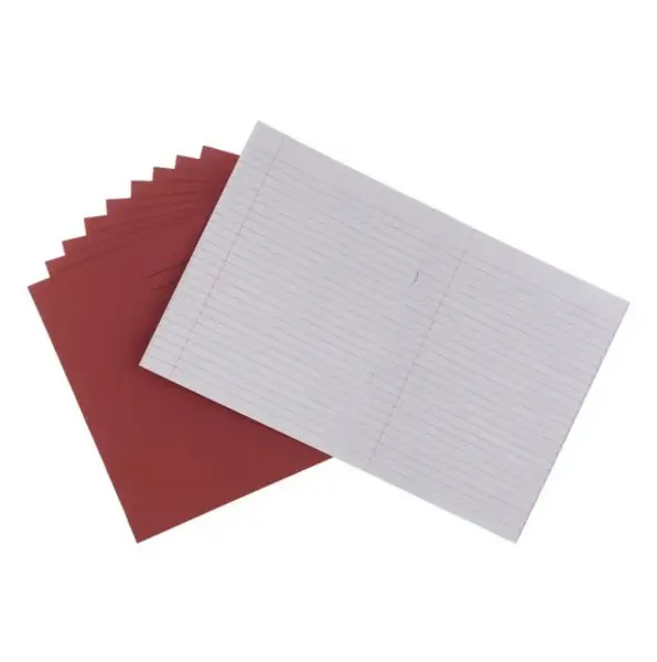 Image of Classmates Exercise Book 9x7" 64 Page, 8mm Ruled With Margin, Red - Pack of 100