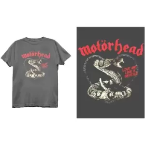Image of Motorhead - Love Me Like A Reptile Unisex XX-Large T-Shirt - Grey