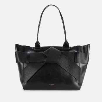 image of Ted Baker Womens Jimma PU Large Tote Bag - Black