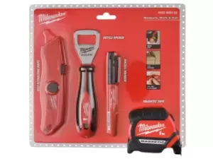 Image of Milwaukee 4932480553 5m Tape Measure Marker Cutter Set