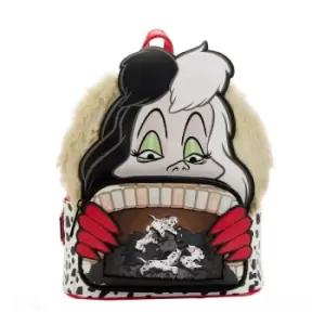 image of Disney by Loungefly Backpack 101 Dalmatians Villains Scene Cruella