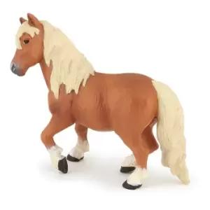 image of Papo Horses and Ponies Shetland Pony Toy Figure, 3 Years or Above,...