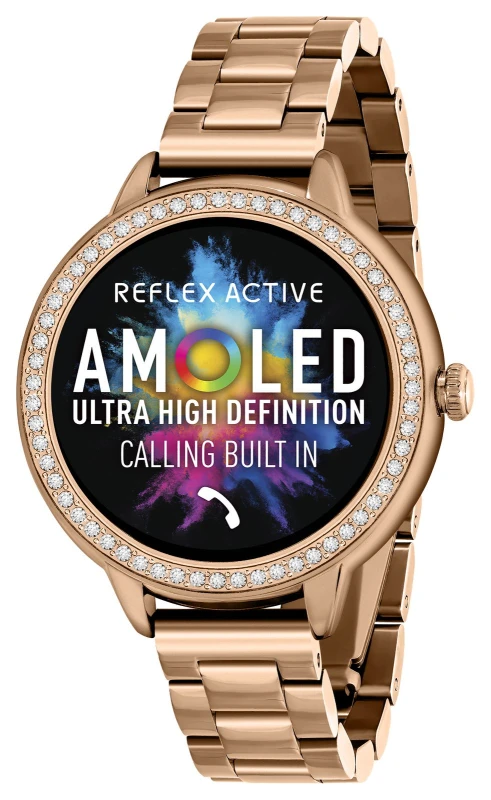 Image of Reflex Active Series 41 Rose Gold Tone Calling Smart Watch