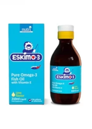 image of Eskimo 3 Brainsharp Pure Omega 3 Fish Oil Lemon Flavour 210m