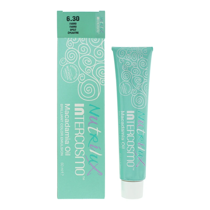 Image of Intercosmo Nutrilux Macademia Oil 6.30 Spelt Hair Colour 60ml