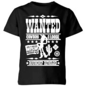 image of Toy Story Wanted Poster Kids T-Shirt - Black - 11-12 Years