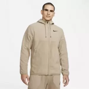 Image of Nike Therma-FIT Mens Winterized Full-Zip Training Hoodie - Green