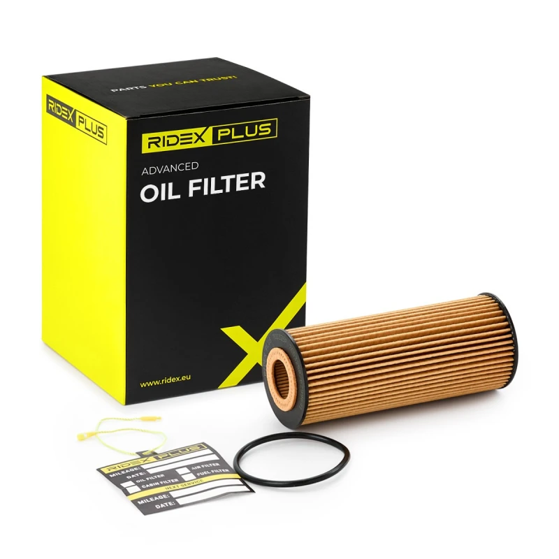 Image of RIDEX PLUS 7O0325P Oil filter Filter Insert, with gasket/seal Oil Filter (7)