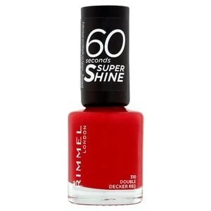 image of Rimmel Nail Polish 60 Second Double Decker Red 8ml Red