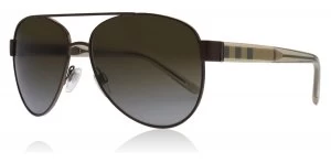 Image of Burberry BE3084 Sunglasses Brushed Brown 1212T5 Polariserade 57mm