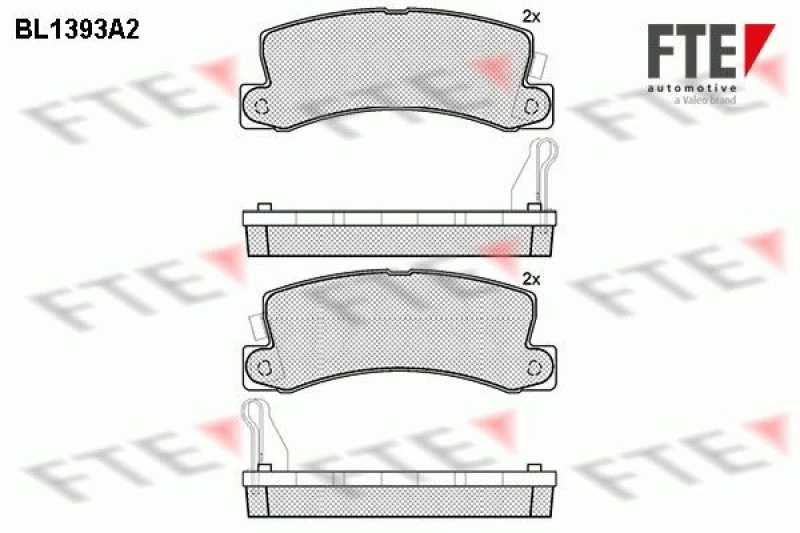 Image of Brake pad set FTE 9010168