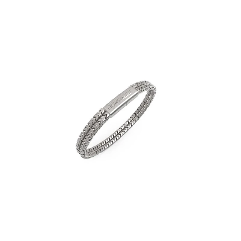 Image of GUESS UMB05030STL Stainless Steel Double Chain Bracelet - A9327