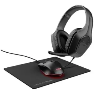 Image of Trust GXT 790 3-in-1 Gaming mouse & headset USB Optical Black Backlit