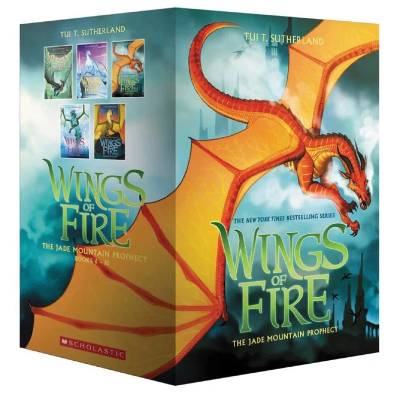 Image of Wings of Fire: The Jade Mountain Prophecy Books 6-10 Tui T Sutherland Book Set Tui T. Sutherland Books