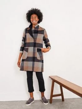 image of White Stuff Bista Reversible Wool Coat - Natural